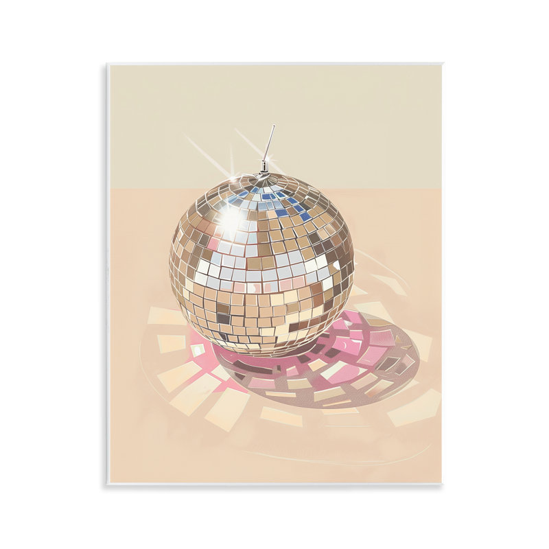 Plaque murale réfraction Dazzling Disco Ball, design par Arlington Prints