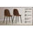 Dining Chairs Set Of 4, Modern Style Chairs, Saddle Leather Cushioned Seats, Spoon Shaped Kitchen Chair With  Metal Legs, Dining Chairs For Restaurant Kitchens