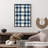 Abstract Blue Plaid Pattern VI Modern Unframed Art Print-1864970216