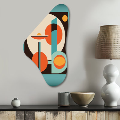 Felicia - Modern Midcentury Boomerang Shape Asymmetric Metal Wall Art