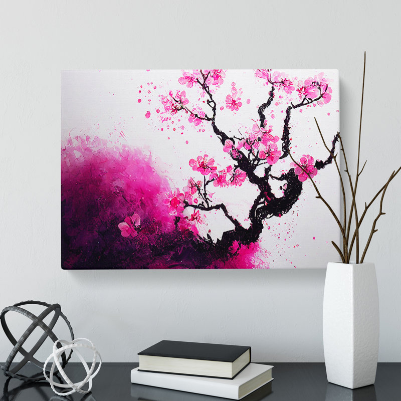 Cherry Blossom Tree Flowers - Wrapped Canvas
