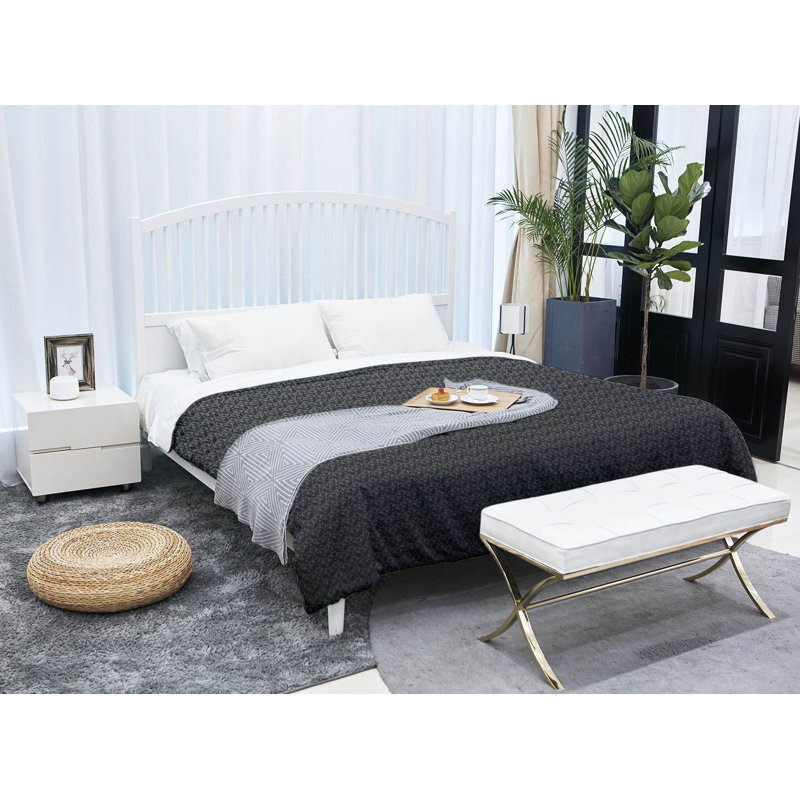Édredon simple réversible Art déco Katelyn Elizabeth, Édredon simple TG, Dégradé gris