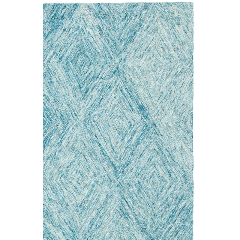 Napoli Metro Hand Tufted Wool And Cotton With Latex Geometric Rug, Square 6'