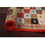 Tapis à carreaux en laine Gabbeh Kashkoli noué à la main 3 x 5