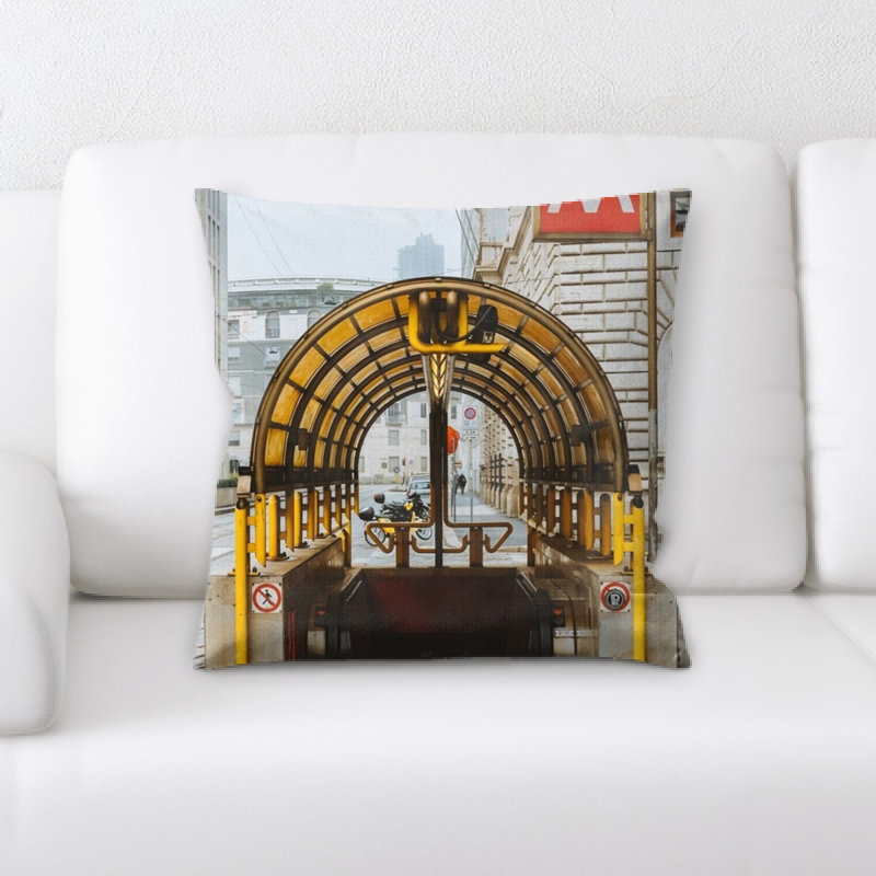 Train Experience Throw Pillow