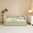 Cozy Gingham Daybed With Trundle Twin Size Sofa Bed No Box Spring Needed, With USB Port And Adorable Wave Shaped, Linen Fabric, Green-616029215