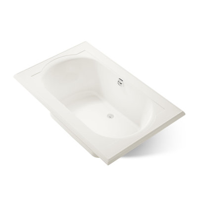 Memoirs 66-In X 42-In Heated Bubblemassage Air Bath With Bask And Center Rear Drain