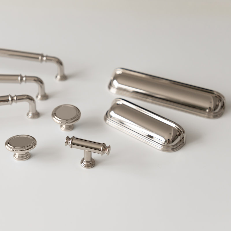 Berkshire Collection Cup Pull - Cabinet Pull - Farmhouse Hardware for Drawers & Cabinets, Polished Nickel, 3"