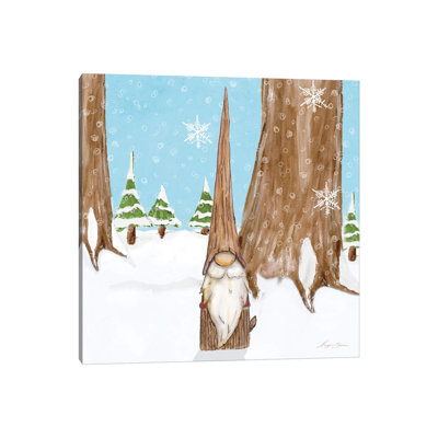 Winter Gnome III by Hugo Edwins - Wrapped Canvas Print