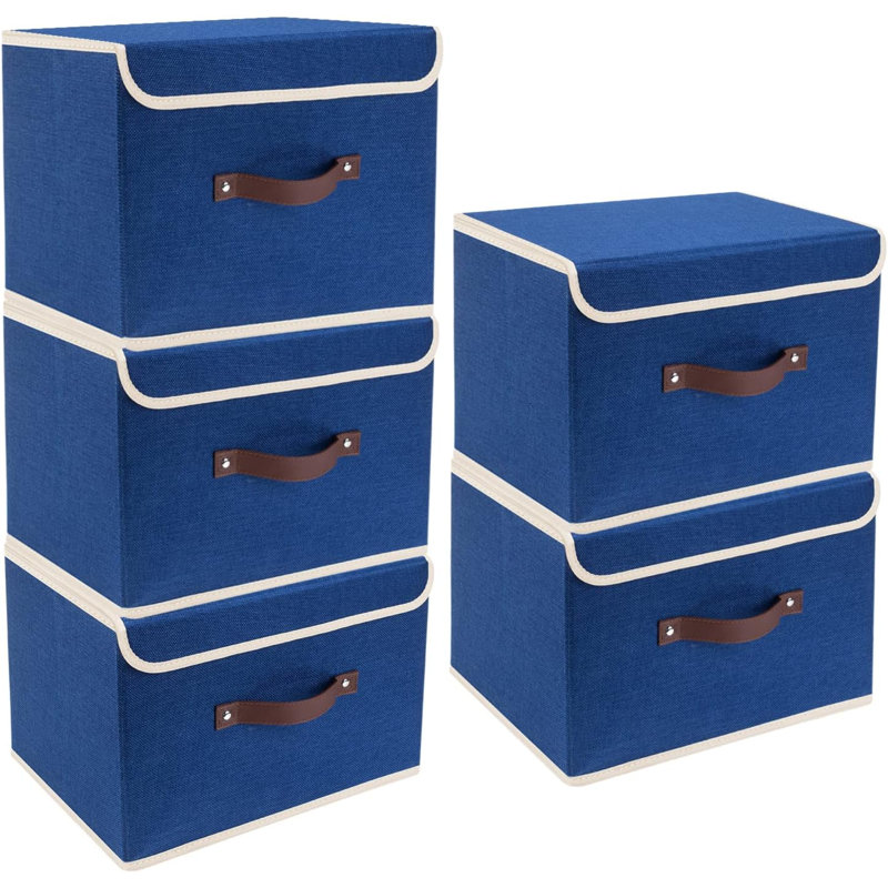 Longshore Tides Fabric Box, Blue