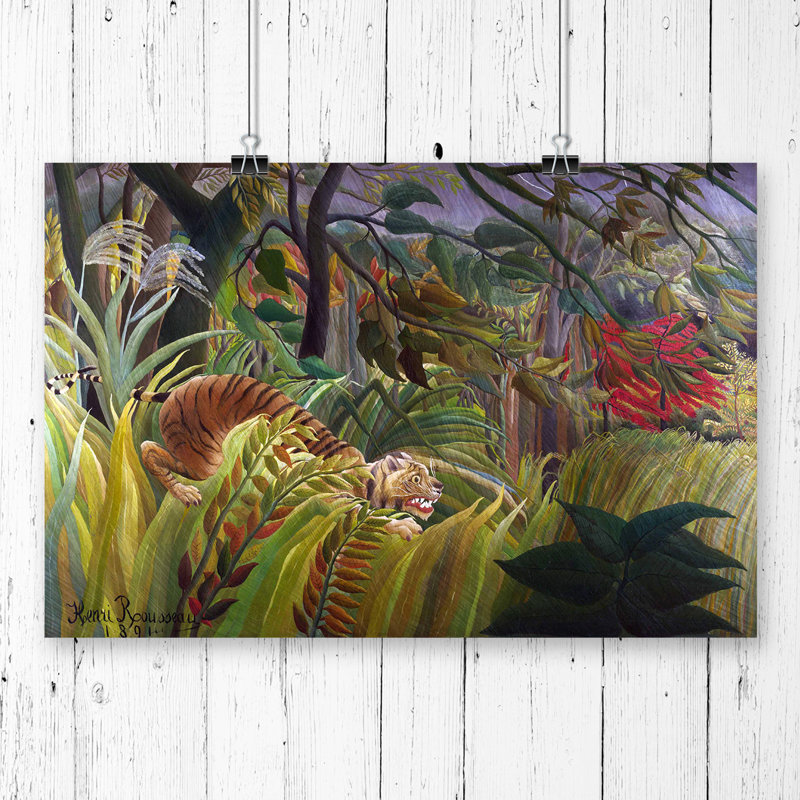 Henri Rousseau Surprise - Frameless Print, 33.1cm H x 84.1cm W