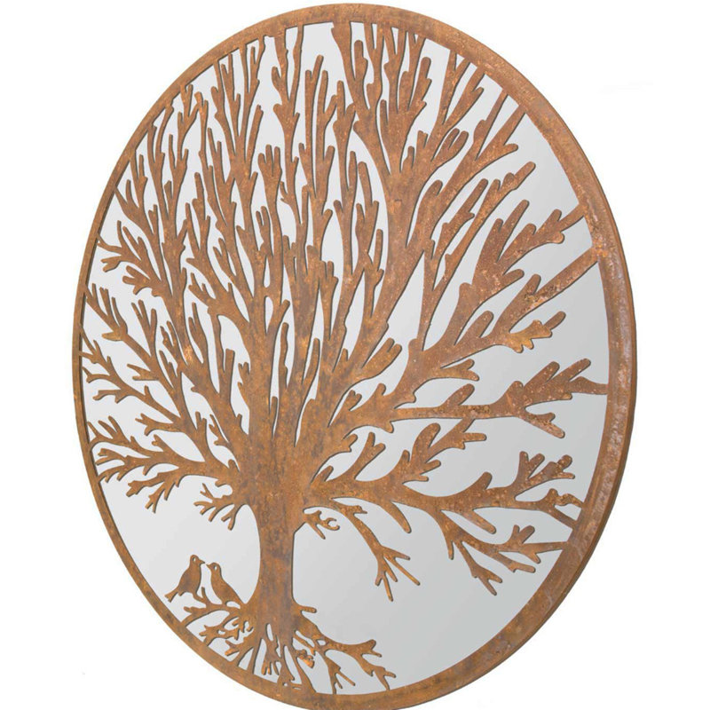 Ekanta Wood Flat Wall Mirror