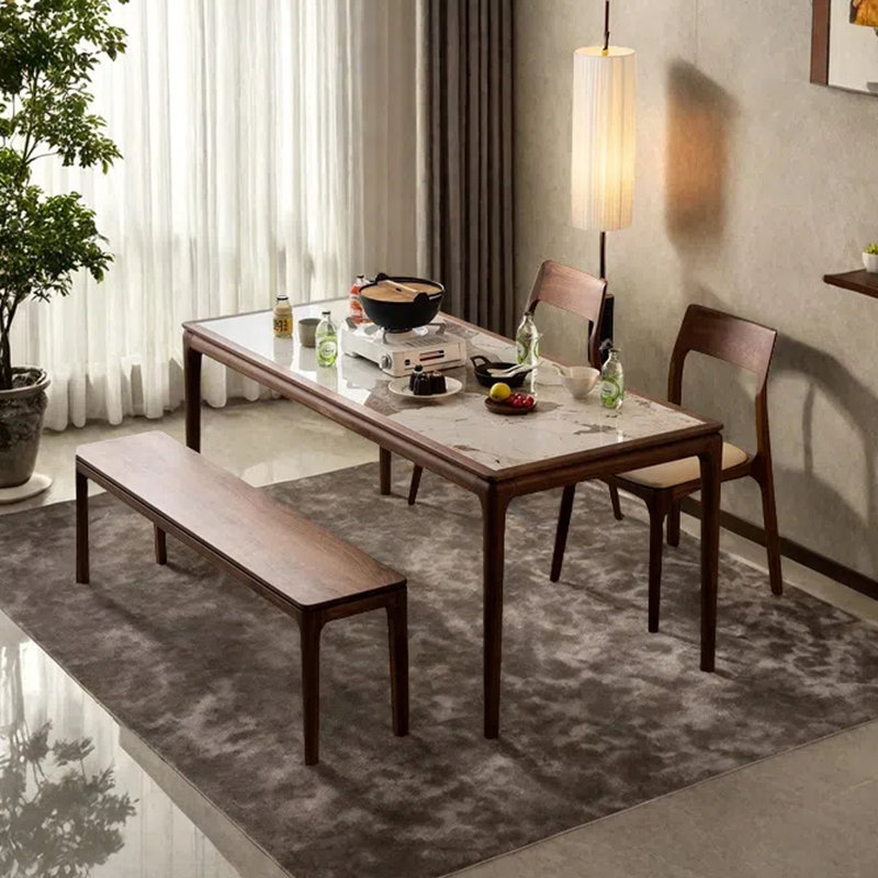 Simple design dining table, 29.53"H x 62.99"L x 31.5"W