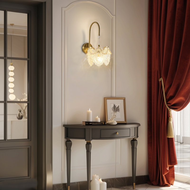Appliques murales en verre French Light Luxury