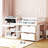 White Twin Loft Bed With Rolling Desk, Shelf, Drawers - Versatile Bedroom Must-Have Size Low Storage, Solid Wood For A Convenient Setup