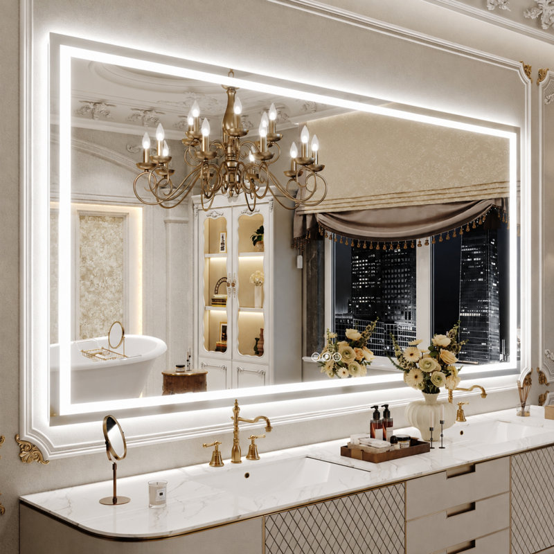 Miroir de salle de bain Lunara, 84 po x 40 po