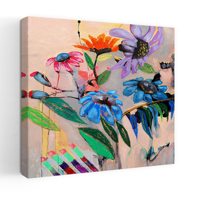 Art contemporain, art contemporain abstrait, H 24 po x l 24 po