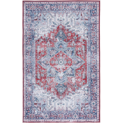 Tapis rouge / bleu marine Tucson 101 M / W S / R
