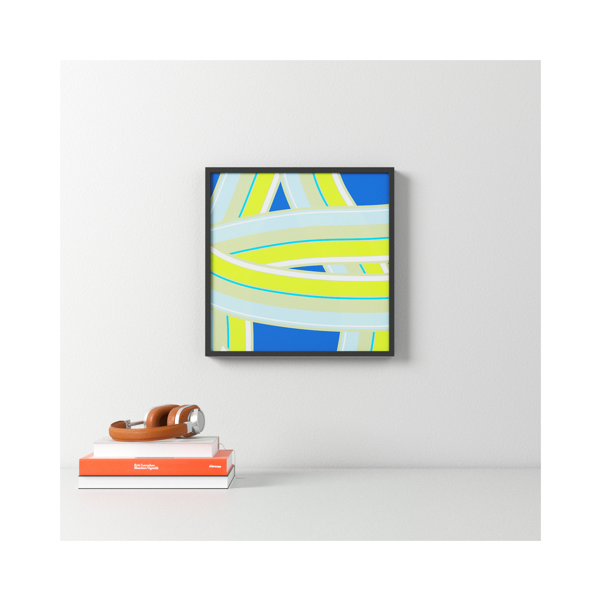 Summer Twist by Jacques Pilon, Black Wood, 16" H x 16" W x 1.25" D