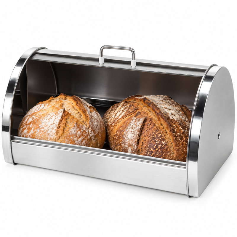 OGGI Neat Bread Box with Frosted Lid