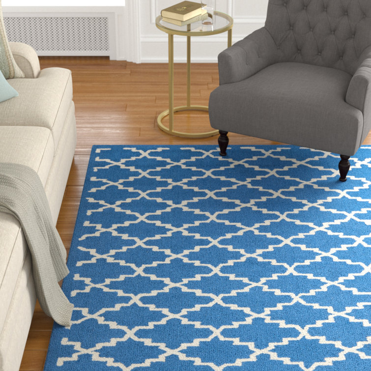 Fullerton Hand Hooked Cotton Pile Geometric Rug
