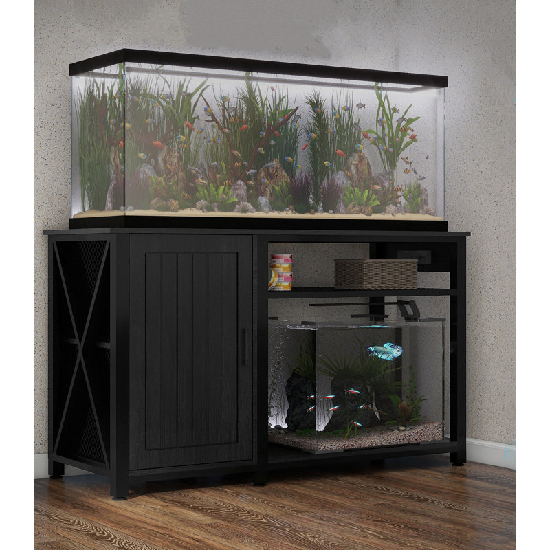 Support d'aquarium 55-75 gallons avec armoire de rangement