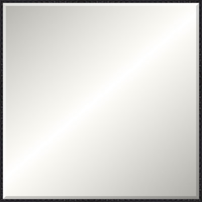 Antique Black Wave Signature Mirror