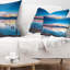 Coussin lombaire ciel et eaux brillante shore