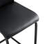 2 chaises en polyuréthane noires - à hauteur de comptoir, et robustes, pour la cuisine, le restaurant, le café, le repose-pieds et la poignée confortables, les tabourets de salle à manger faciles à nettoyer et la poignée pratique. Assembler