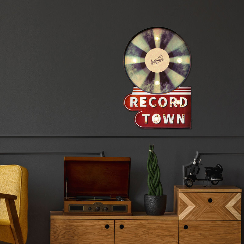 Enseigne lumineuse DEL «Record Town»