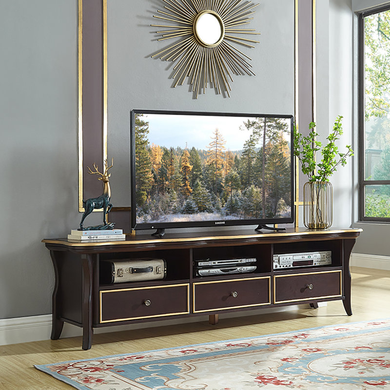 Meuble télé américain simple, Noir noyer