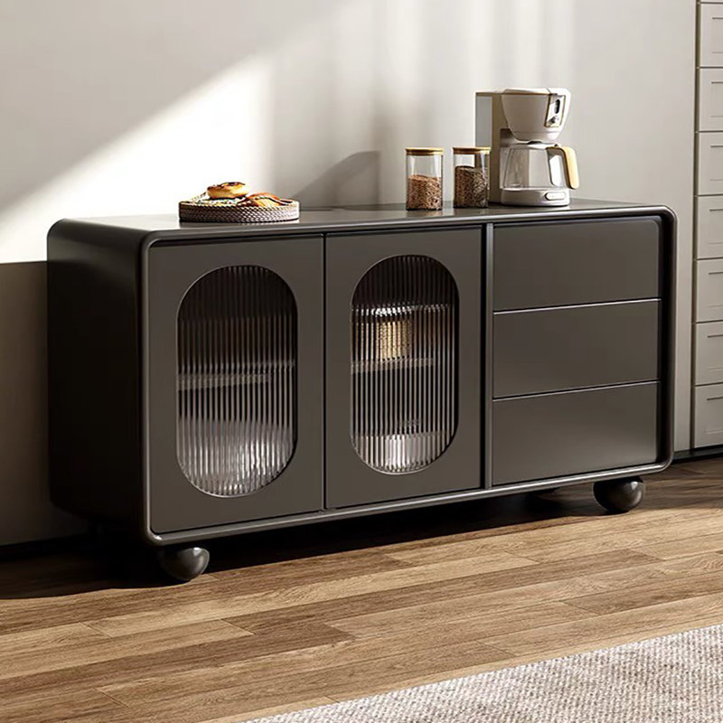 Buffet 63 po Ashurst, Noir / transparent