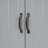 Bathroom Storage Cabinet With Two Laundry Baskets, Storage Cabinet With Doors And Drawer For Home, Grey-404966995