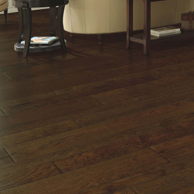 Planchers de bois franc d'ingénierie Wesick Heights Hickory de 3/8 po d'épaisseur x de largeur aléatoire x de longueur variable