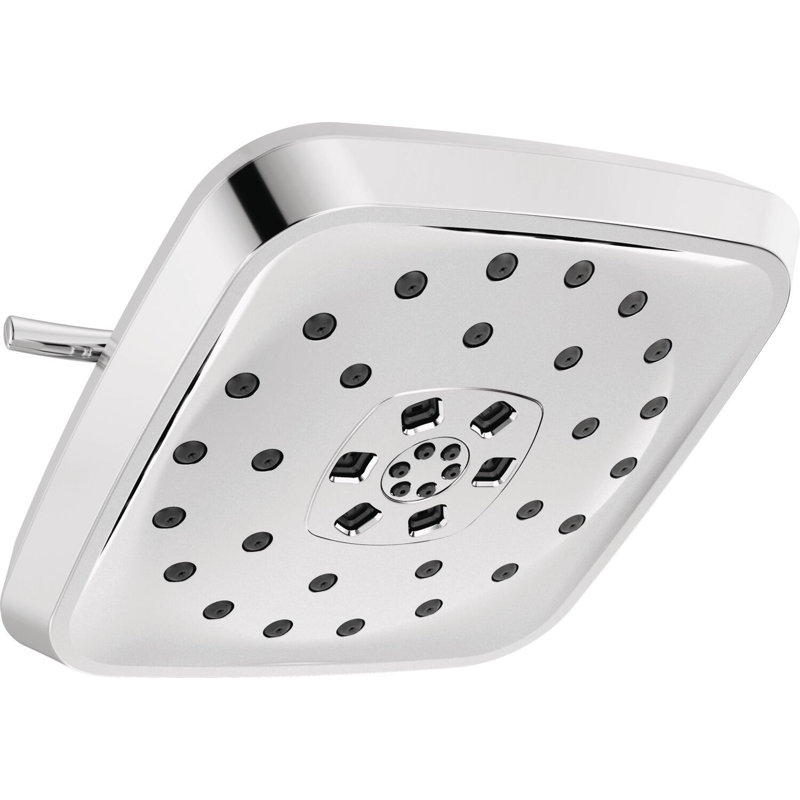 Rain Adjustable Shower Head with H2Okinetic Technology, Lumicoat Chrome