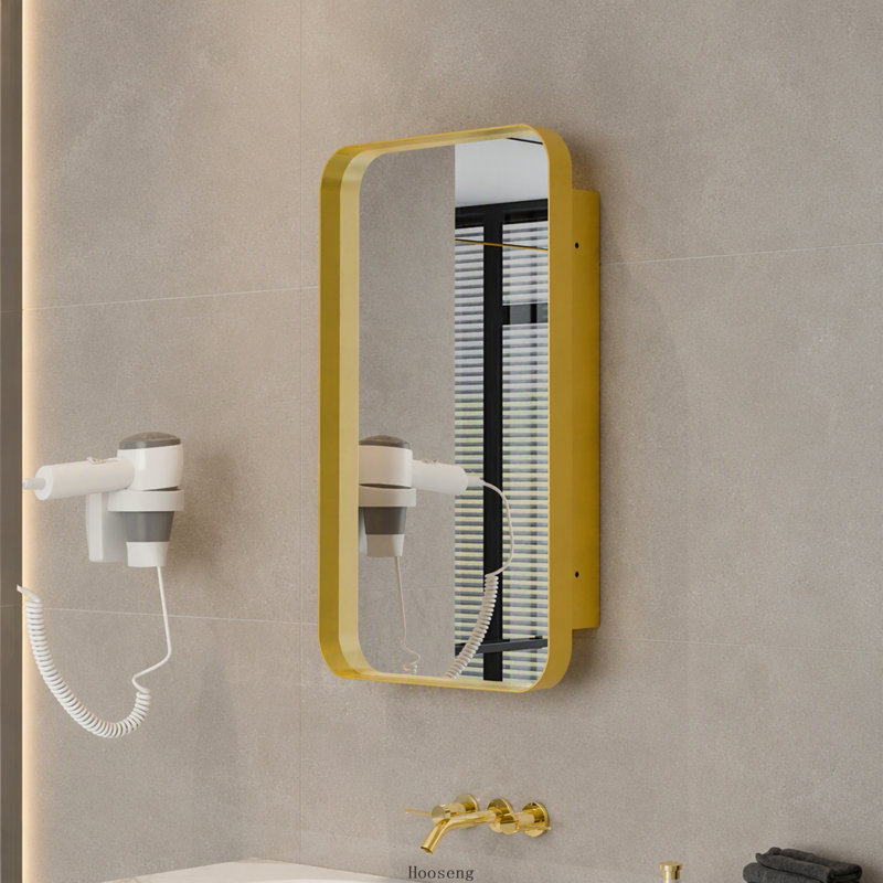 Rectangle Mirror with Cabinet, Or mat