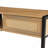 Rattan Coffee Table, Sliding Door For Storage, Metal Legs, Modern Table For Living Room-1200020245-1200020246