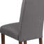 Chaise parsons Prompton avec pieds en acajou-692434462