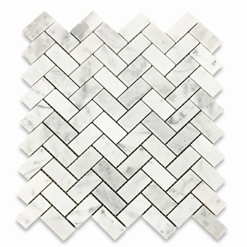 Carreau de mosaïque en marbre 11 po x 12 po
