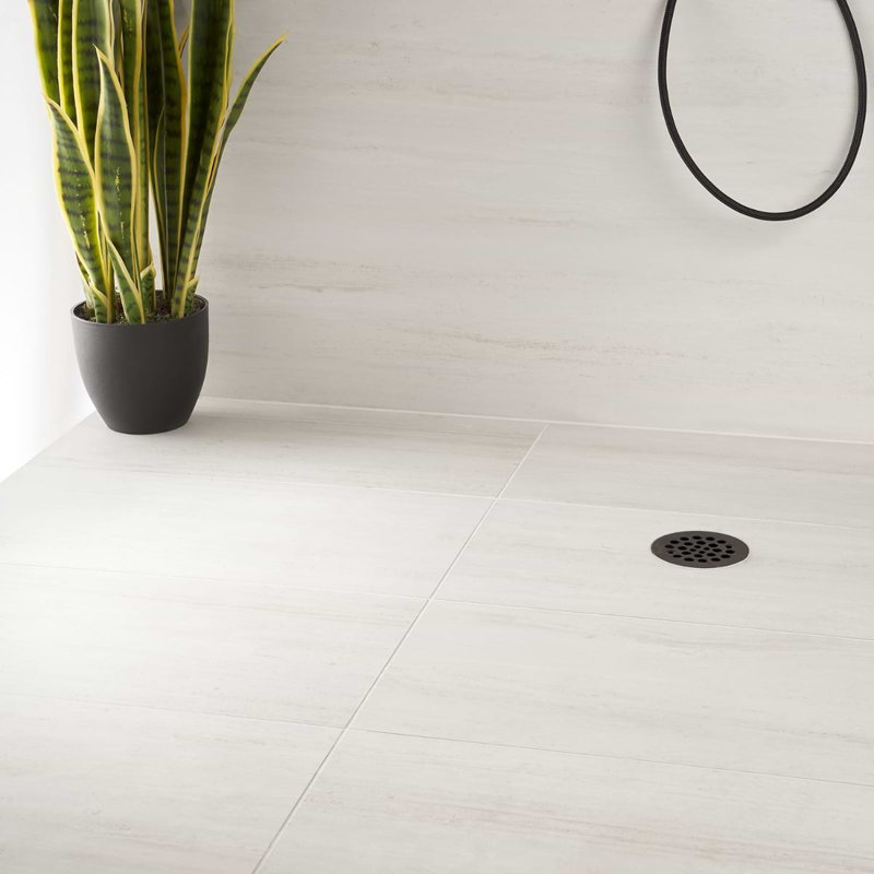 Nashville 12x24 Matte Travertine Look Porcelain Tile, White Matte
