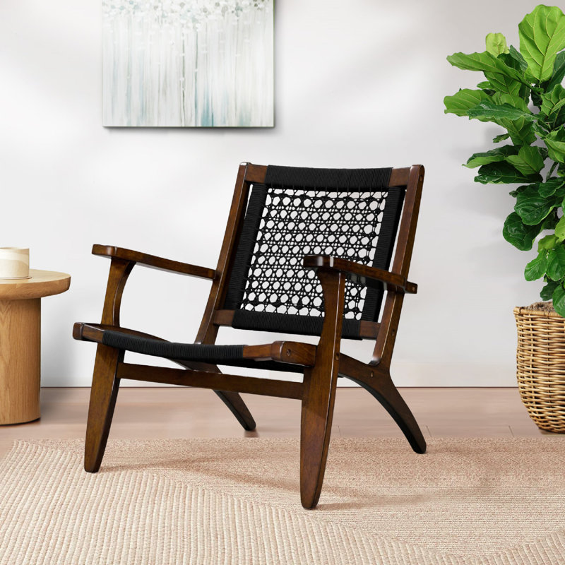 Mishka 28" W Armchair, Black, Black