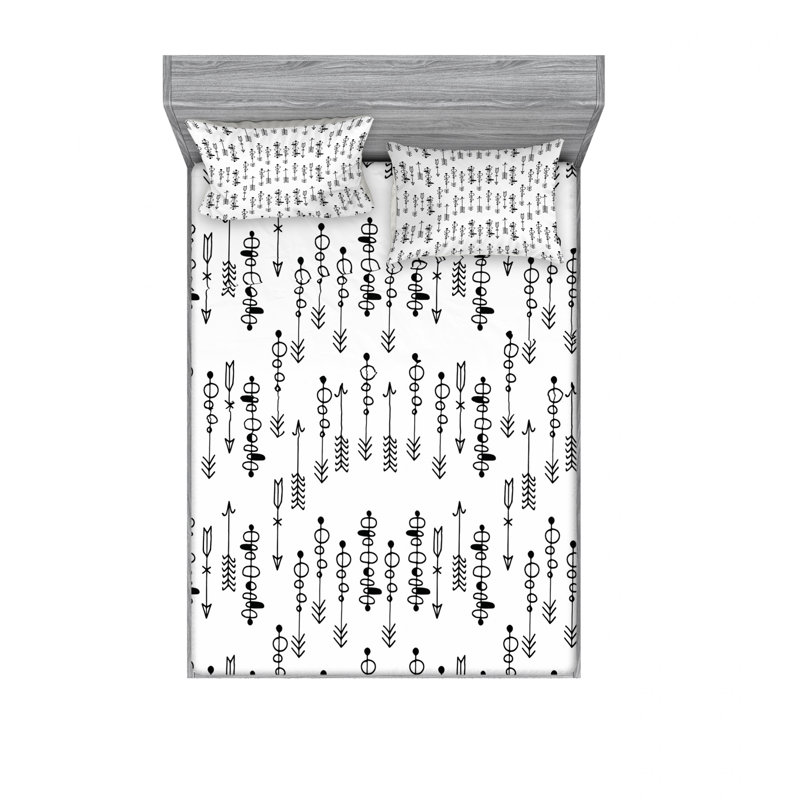 Microfiber Sheet Set, Full/Double Sheet Set with Fitted Sheet