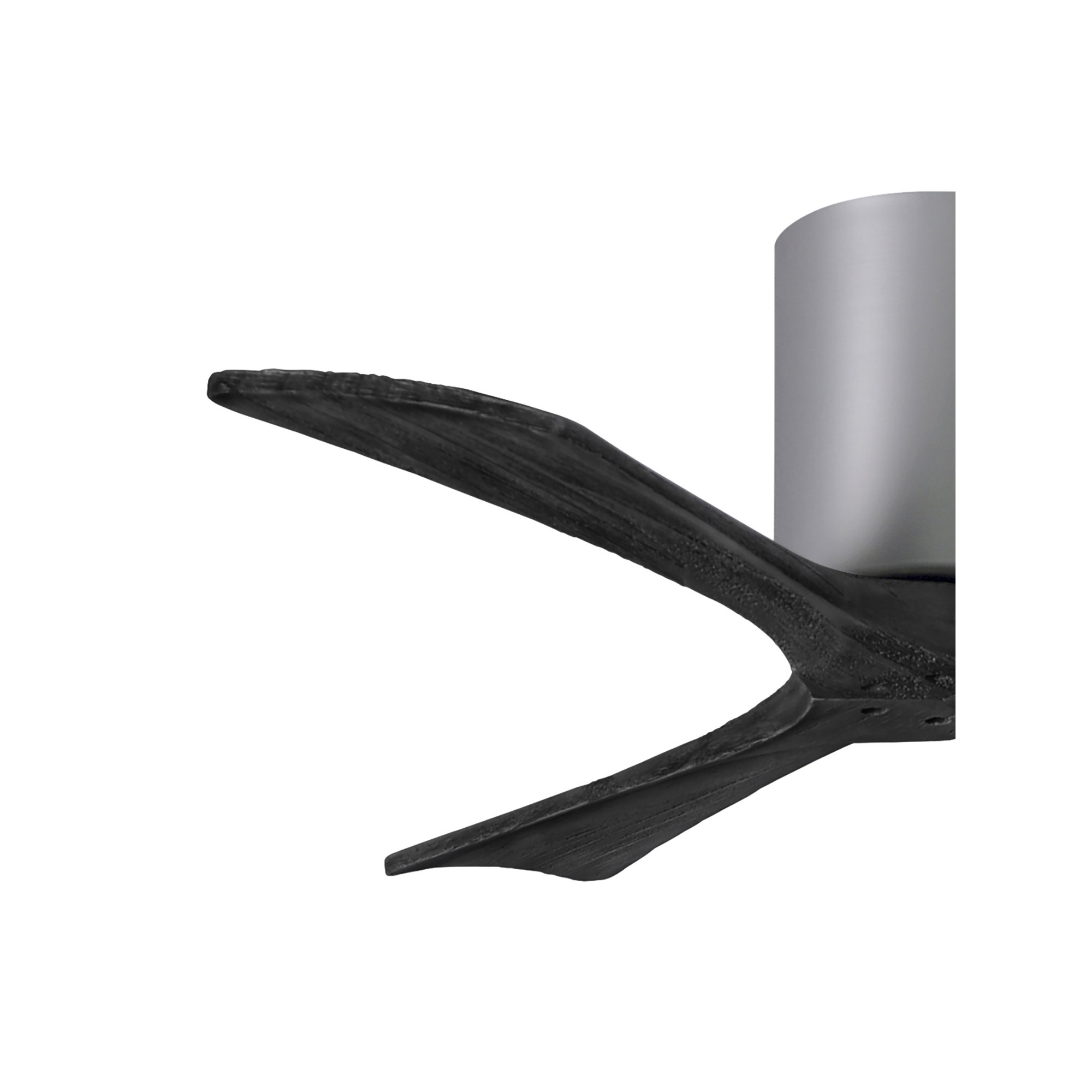 Olivier 3 Blade Ceiling Fan, Matte Black, Brushed Nickel, 42"