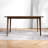 Brown Rectangular Solid Wood Dining table