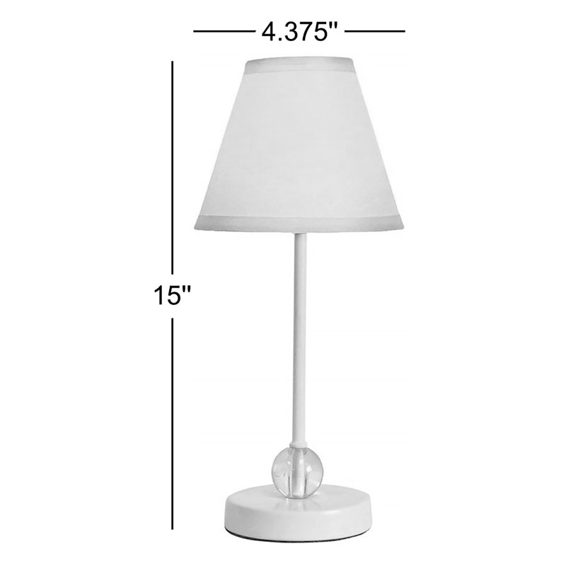 Lampe de table 15 po Morello, Rose, Bleu pastel
