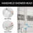 Ceiling Mount 12 Inch Shower Head With Wall Mount 6 Inch Shower Head And 2 In 1 Handheld Spray-124943807