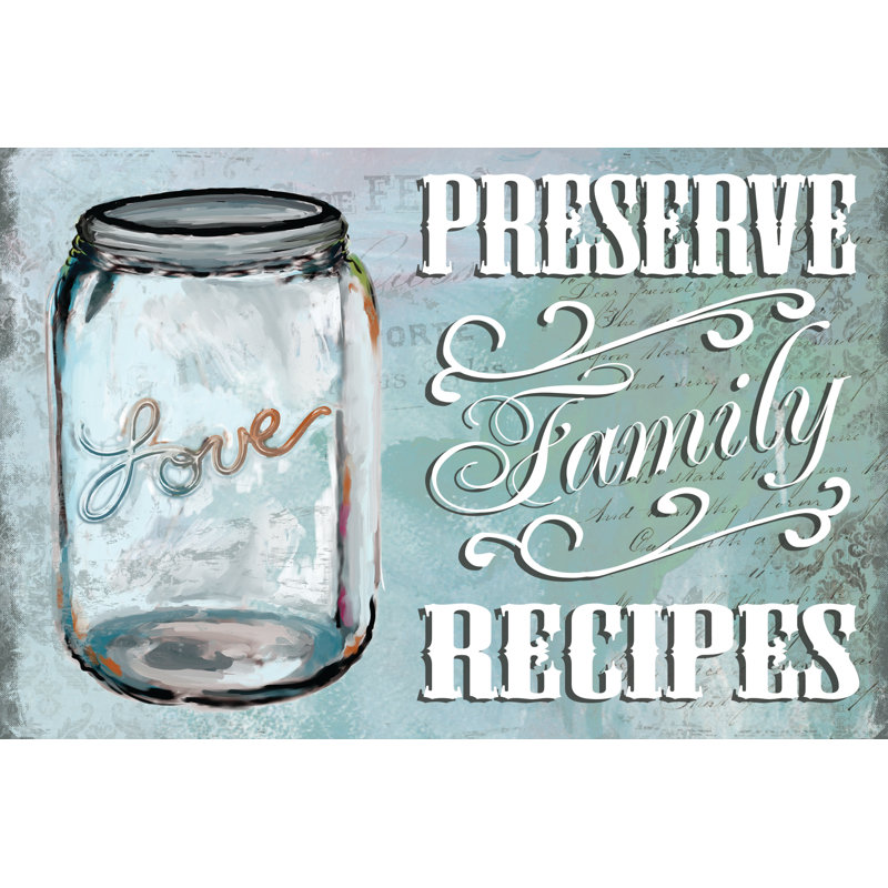 Preserve Farm Recipes - Wrapped Canvas Print, 51cm H x 76cm W x 3.8cm D
