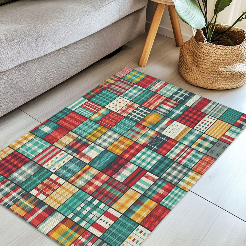 Tapis tressé rétro, Rectangulaire 3 pi x 5 pi