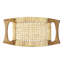 Tristan Natural Wood & Rattan Stool-408180273