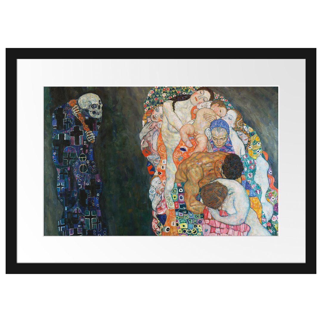 Gerahmter Kunstdruck Death and Life von Gustav Klimt